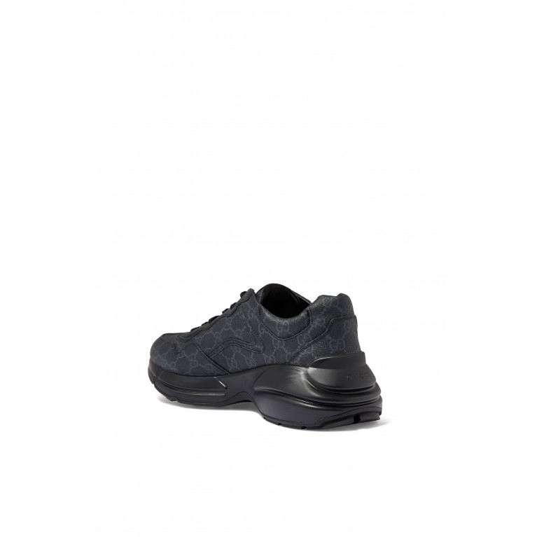 Gucci- Rhyton Canvas Sneakers Black