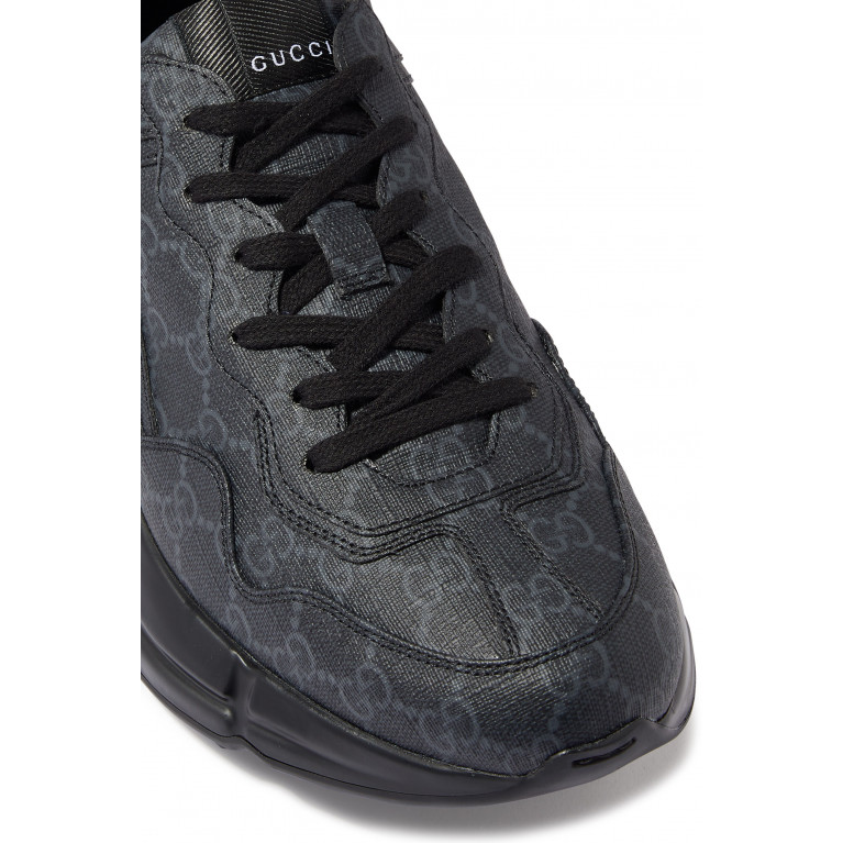 Gucci- Rhyton Canvas Sneakers Black