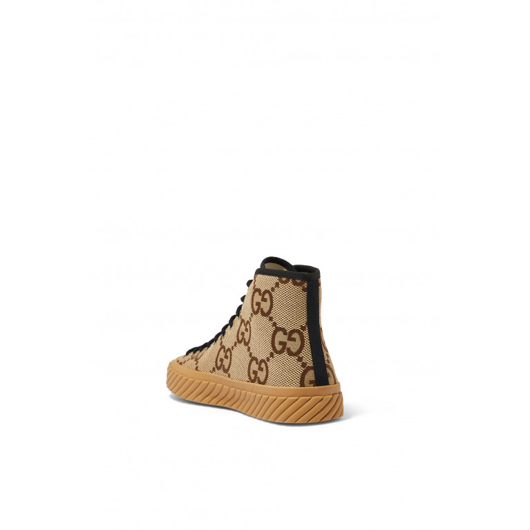 Gucci- Tortuga High Top Sneakers Beige