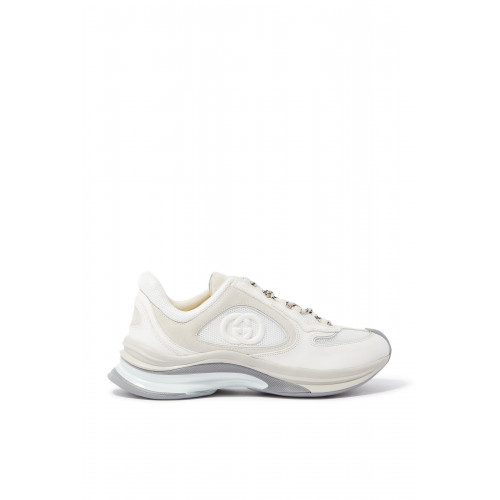 Gucci- Run Suede Sneakers White