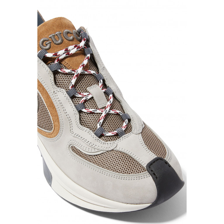 Gucci- Run Suede Sneakers Brown