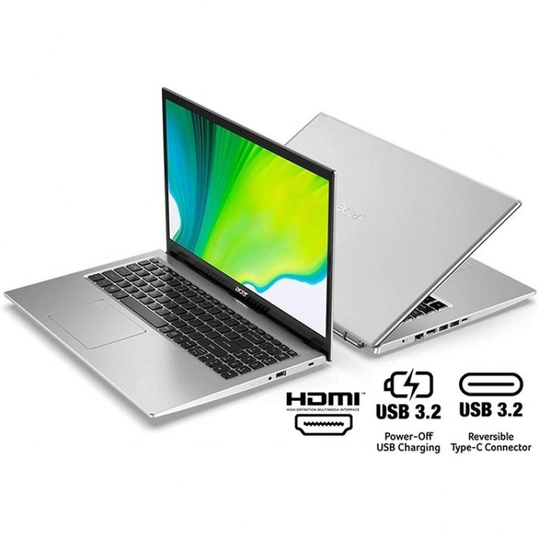 Ноутбук ACER Aspire 5 A515-56-36UT 128GB SSD 4GB (NX.AASAA.002) PURE SILVER	