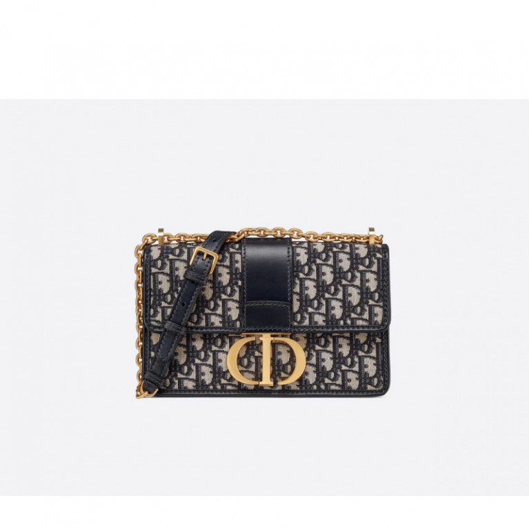 Сумка Dior 30 Montaigne Flap Chain жаккард Dior Oblique