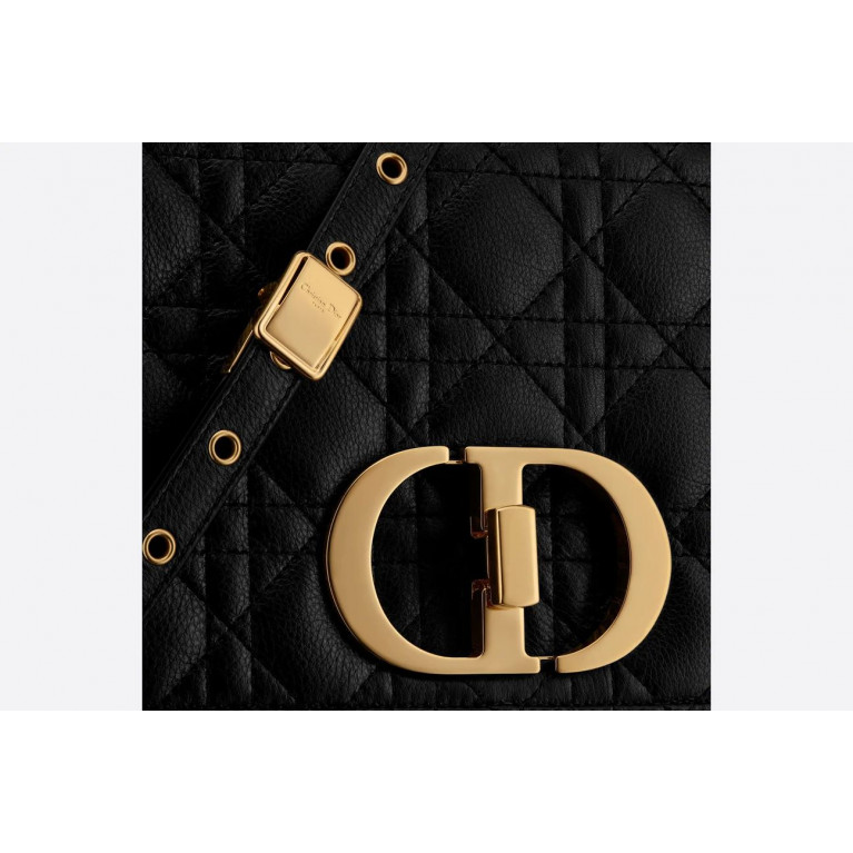 Сумка Dior Caro Large с узором Cannage Black