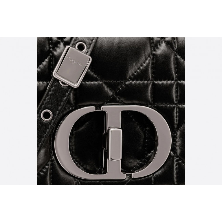 Сумка Dior Caro Small с узором Macrocannage Black 
