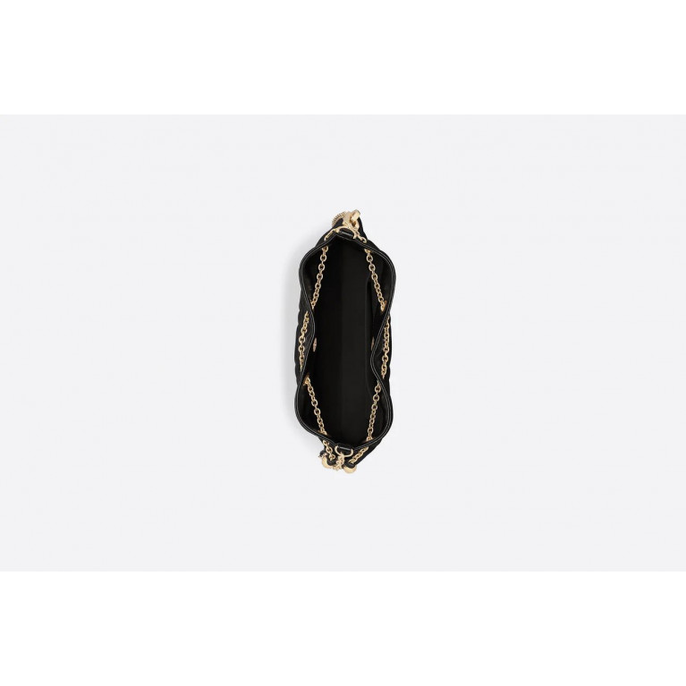 Сумка Dior Ammi Medium с мотивом Macrocannage Black