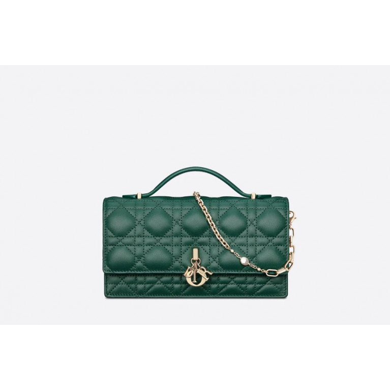 Сумка Dior Miss Dior Mini Bag с мотивом Cannage Pine Green 