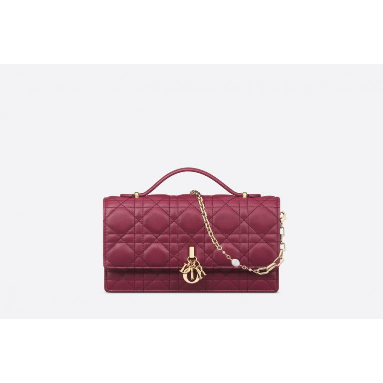 Сумка Dior Miss Dior Mini Bag с мотивом Cannage Deep Fuchsia 