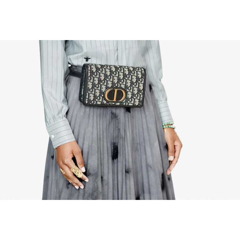 Сумка Dior 30 Montaigne 2 in 1 Pouch жаккард Dior Oblique
