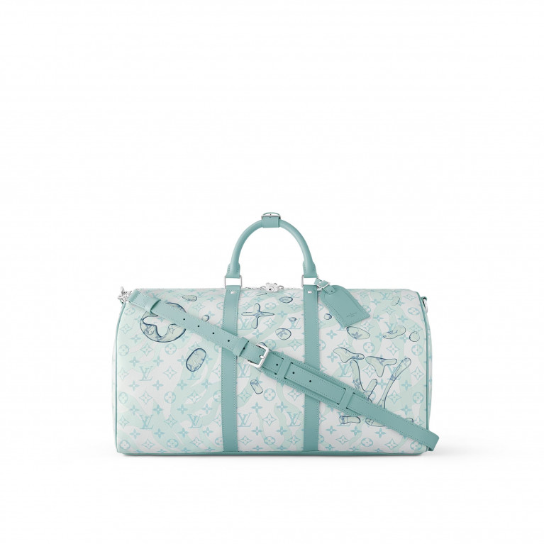 Сумка Louis Vuitton Keepall Bandoulière 50 Bag канва Monogram Aquagarden 
