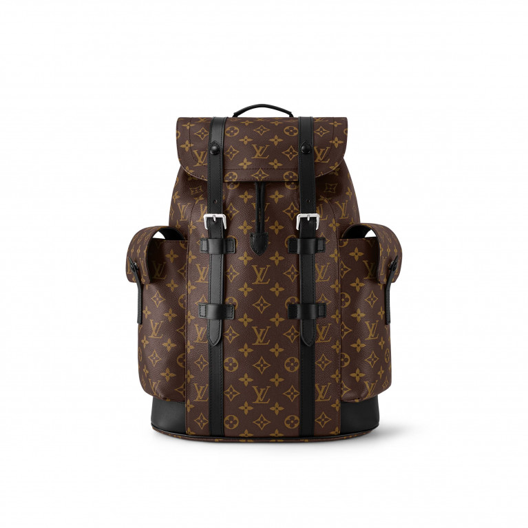 Рюкзак Louis Vuitton Christopher MM Backpack канва Monogram Macassar