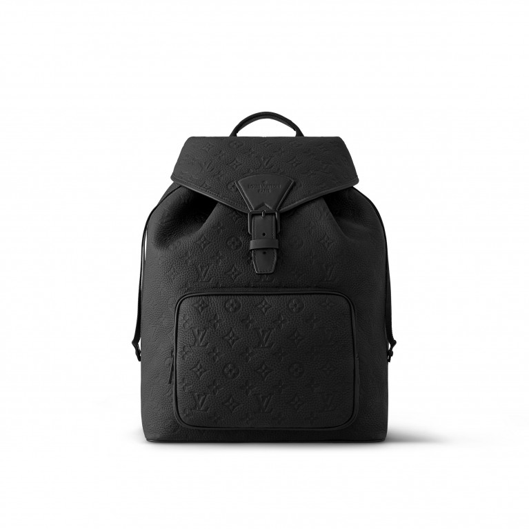 Рюкзак Louis Vuitton Montsouris Backpack кожа Taurillon Black