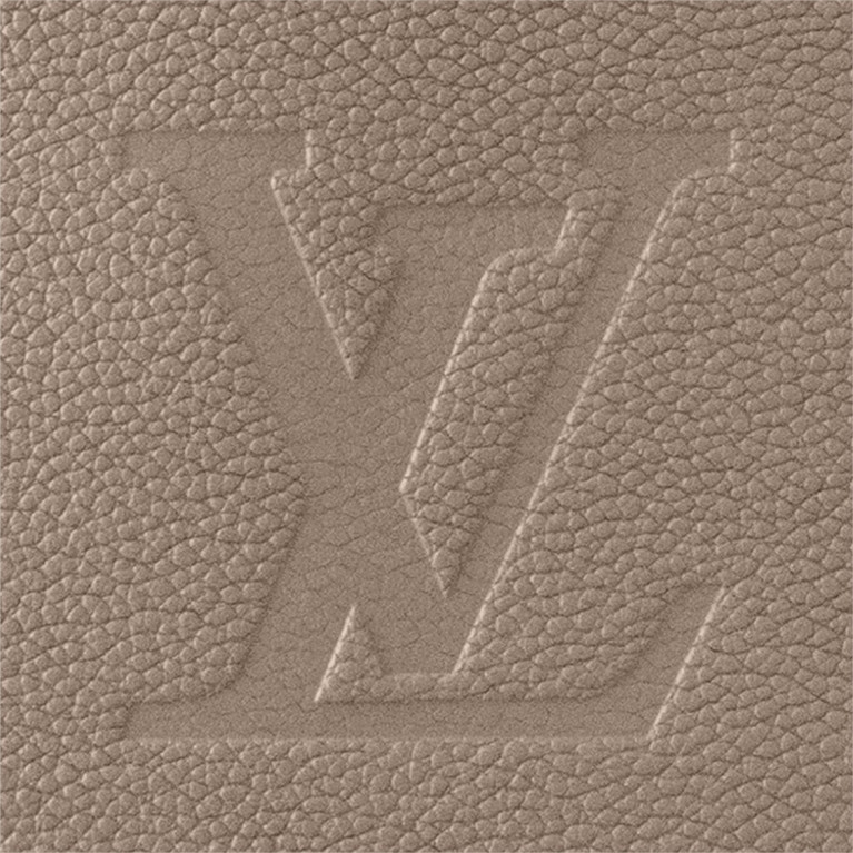 Сумка Louis Vuitton Neverfull MM Tote Bag Кожа Monogram Empreinte Tourterelle