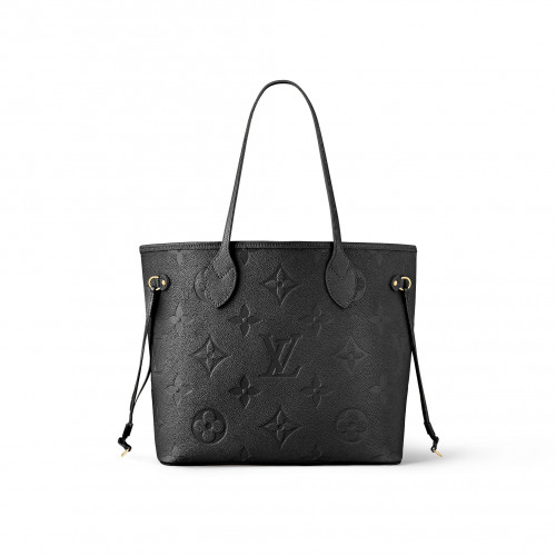 Сумка Louis Vuitton Neverfull MM Tote Bag Кожа Monogram Empreinte Black