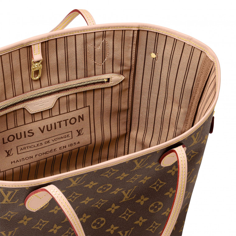 Сумка Louis Vuitton Neverfull MM канва Monogram Beige