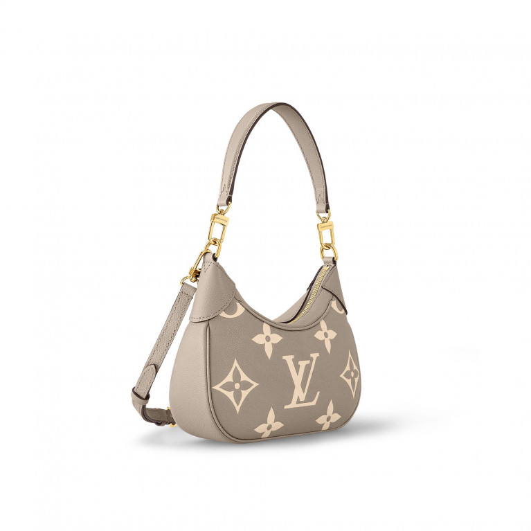 Сумка Louis Vuitton Bagatelle Bag Bicolour Monogram Empreinte Tourterelle / Creme
