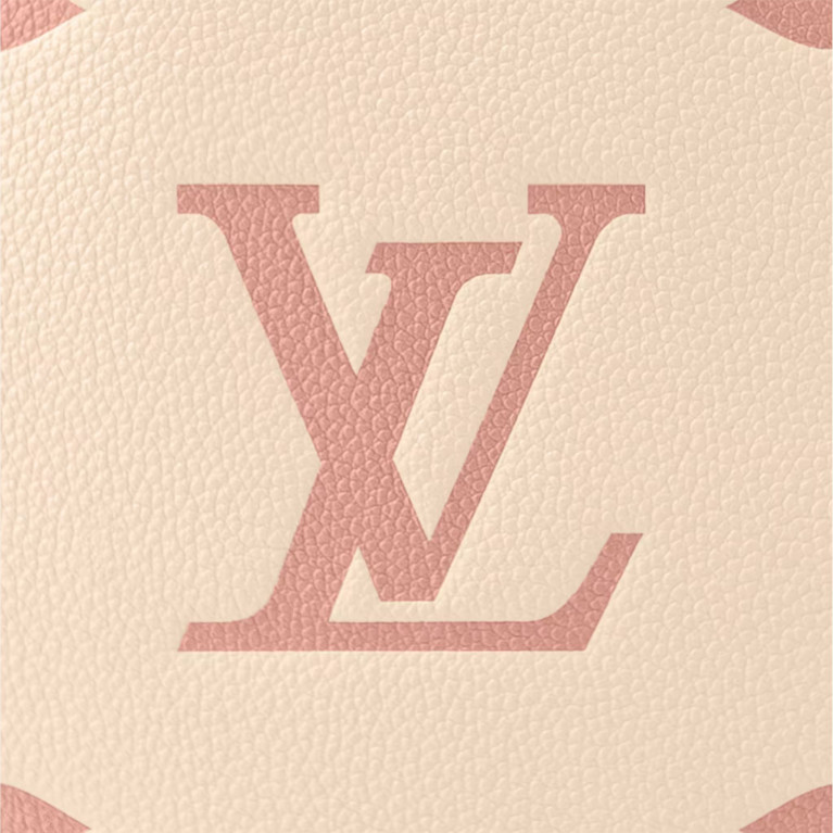 Сумка Louis Vuitton Neverfull MM Bicolour Monogram Empreinte Crème / Rose Trianon