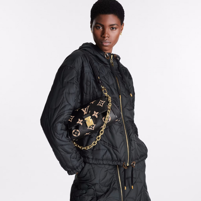 Сумка Louis Vuitton Favourite Bag Bicolour Monogram Empreinte Black / Beige