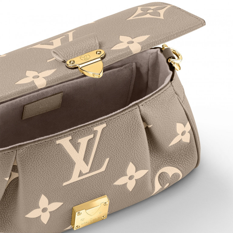 Сумка Louis Vuitton Favourite Bag Bicolour Monogram Empreinte Tourterelle / Creme