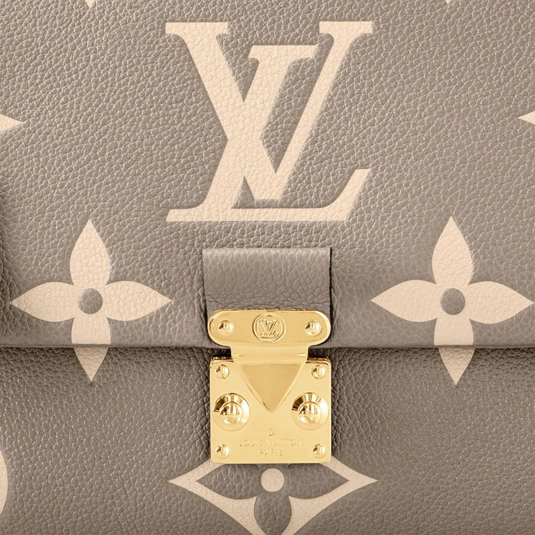 Сумка Louis Vuitton Madeleine MM Bicolour Monogram Empreinte Grey / Crème 