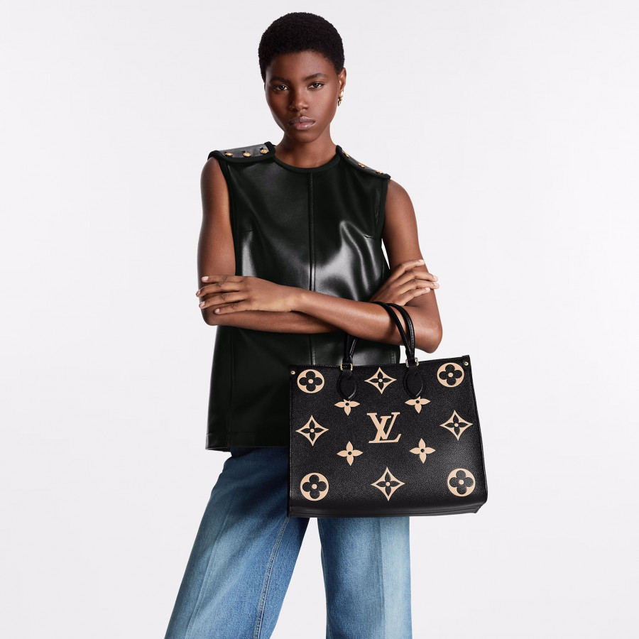 Louis Vuitton Onthego mm Bicolour Monogram Empreinte Leather - Handbags