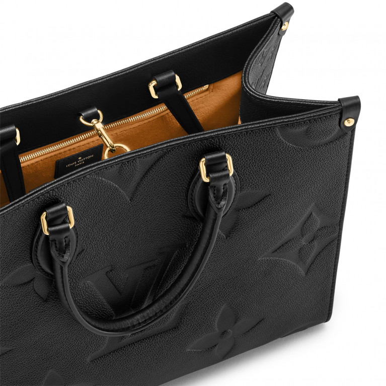 Сумка Louis Vuitton Onthego MM Tote Bag Empreinte Black