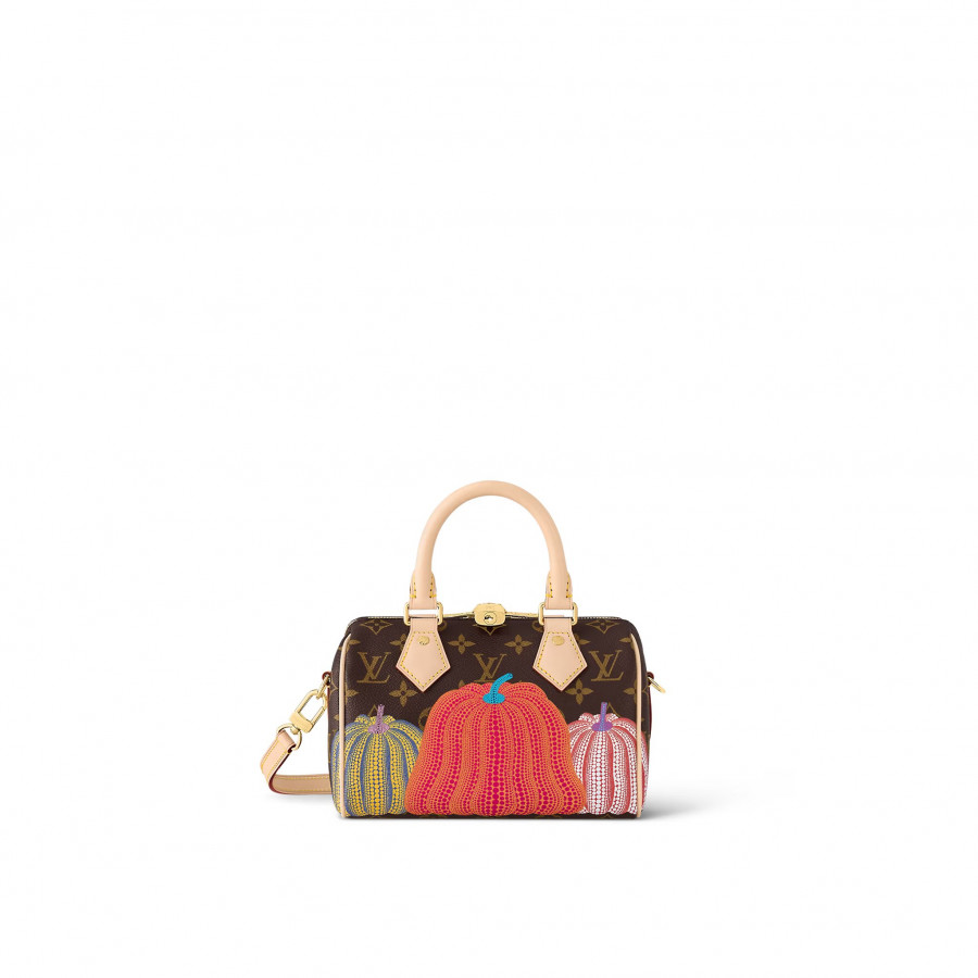 Сумка Louis Vuitton LV x YK Speedy Bandouliere 20 канва Monogram Pumpkin  Print купить в интернет-магазине Hotra.ru