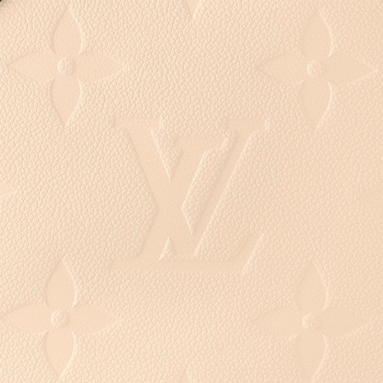 Сумка Louis Vuitton Neverfull MM Tote Bag Кожа Monogram Empreinte Creme