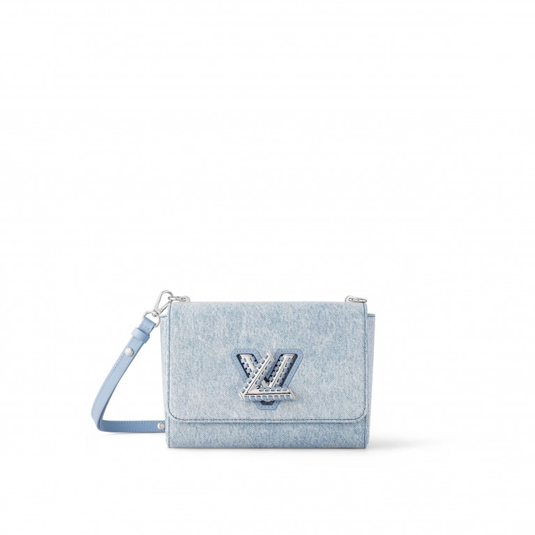 Сумка Louis Vuitton Twist MM Blue Denim