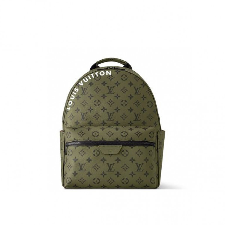 Рюкзак Louis Vuitton Discovery Backpack PM Khaki Green / Vermillion Red