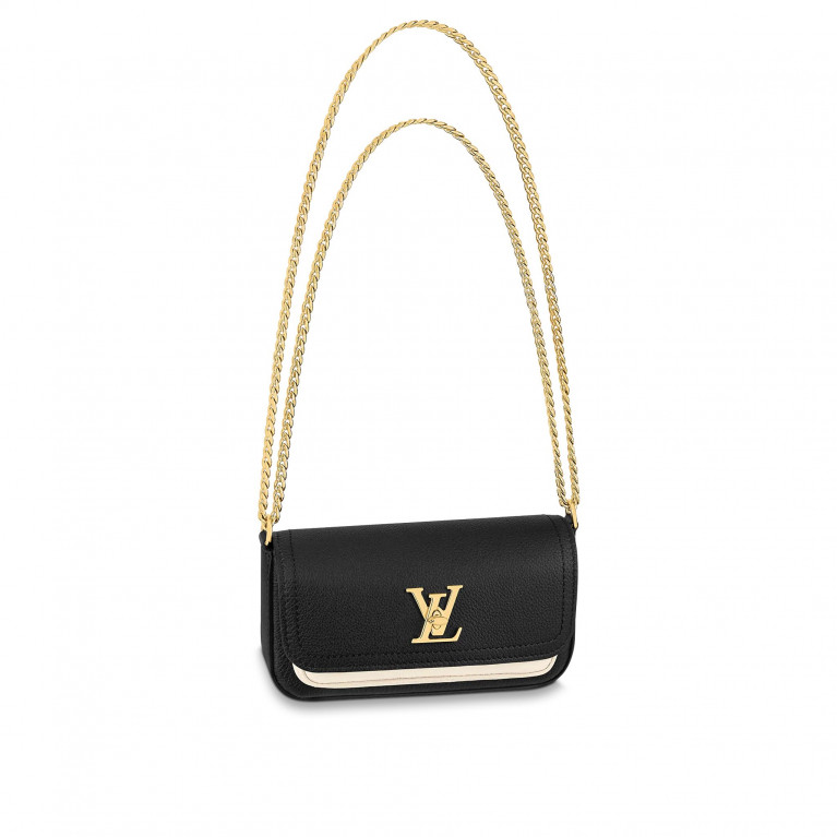 Клатч Louis Vuitton Lockme Tender Pochette Black / Cream