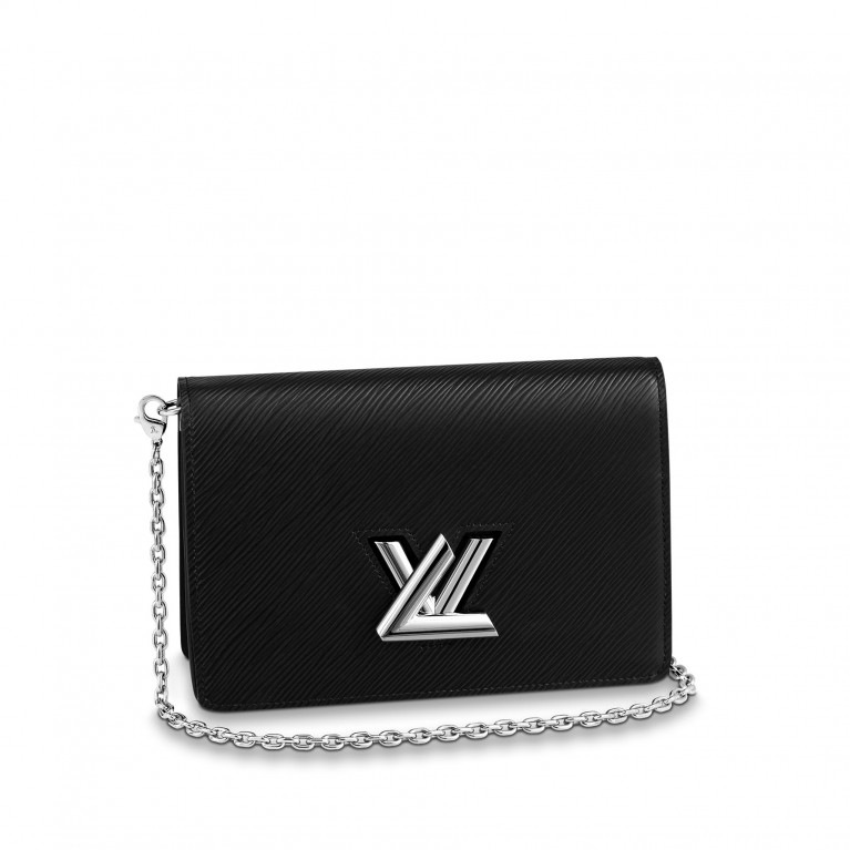 Клатч Louis Vuitton Twist Belt Wallet кожа Epi Black