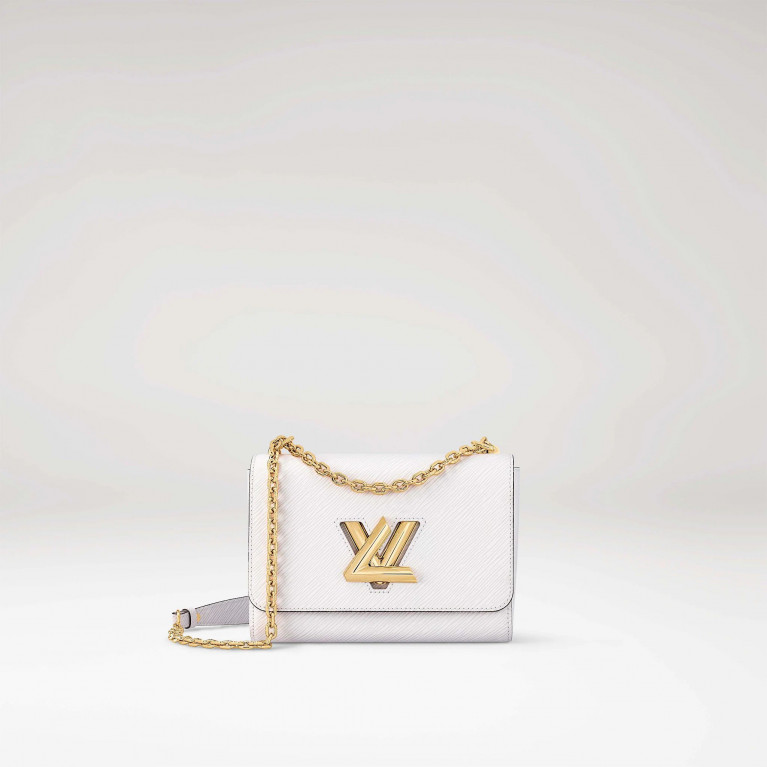 Сумка Louis Vuitton Twist MM кожа Epi Blanc
