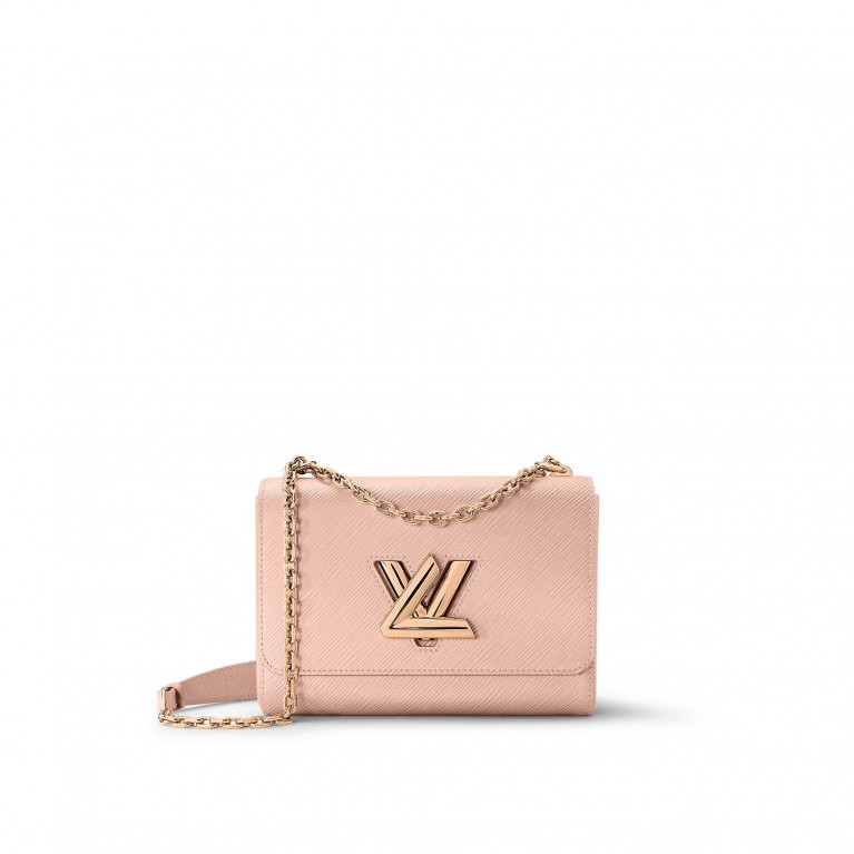 Сумка Louis Vuitton Twist MM кожа Epi Rose Blossom