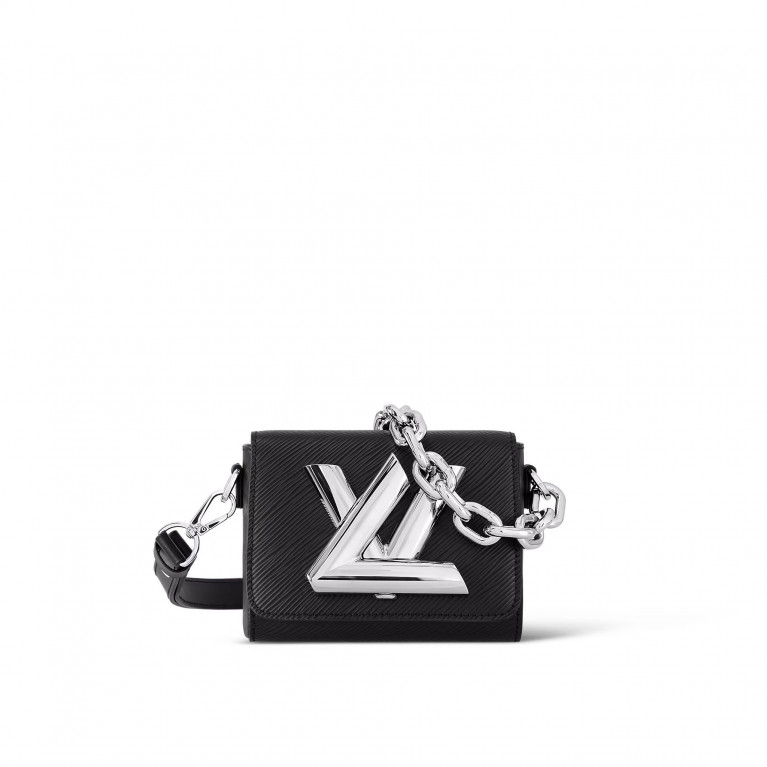 Сумка Louis Vuitton Twist Lock XL кожа Epi Black