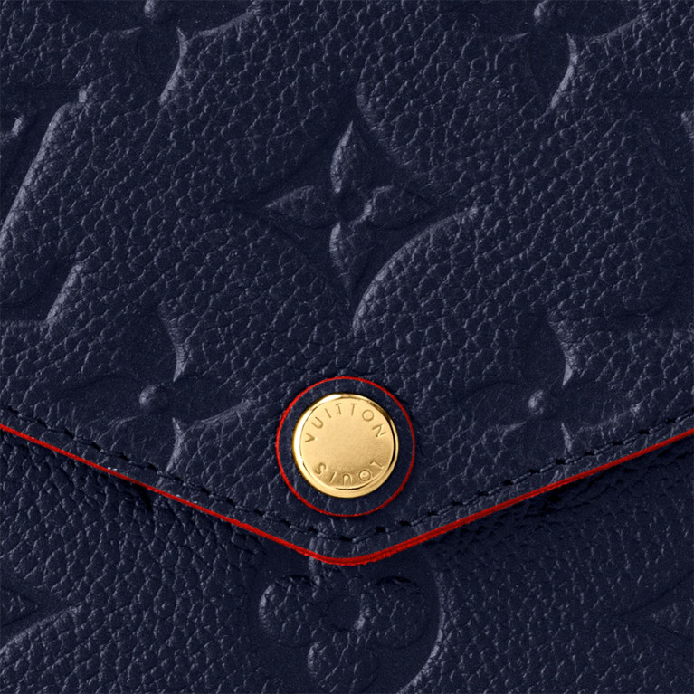 Сумка Louis Vuitton Pochette Felicie Monogram Empreinte  Marine Rouge