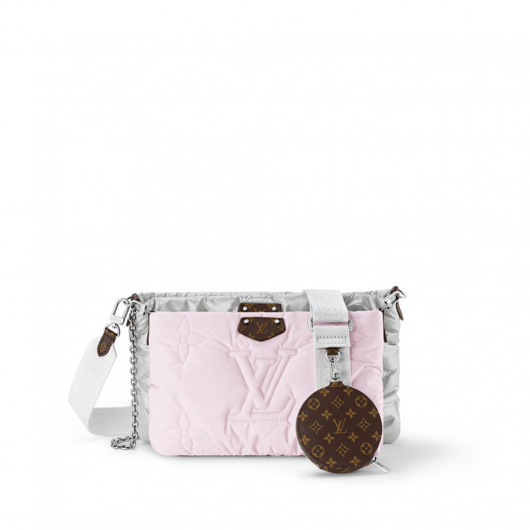 Аксессуар Louis Vuitton Maxi Multi Pochette Accessoires Silver / Pale Pink