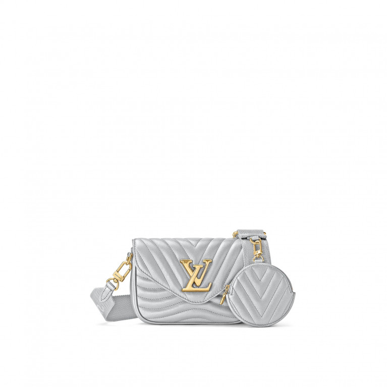 Клатч Louis Vuitton New Wave Multi-Pochette Metallic Gray