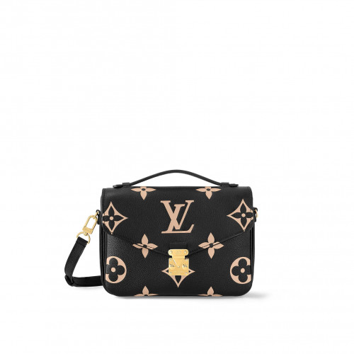 Сумка Louis Vuitton Pochette Metis  Bicolour Monogram Empreinte  Black / Beige