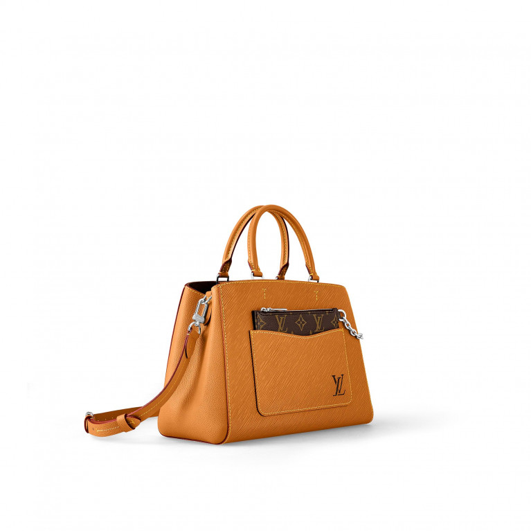 Сумка Louis Vuitton Marelle MM Tote Bag кожа Epi Honey Gold