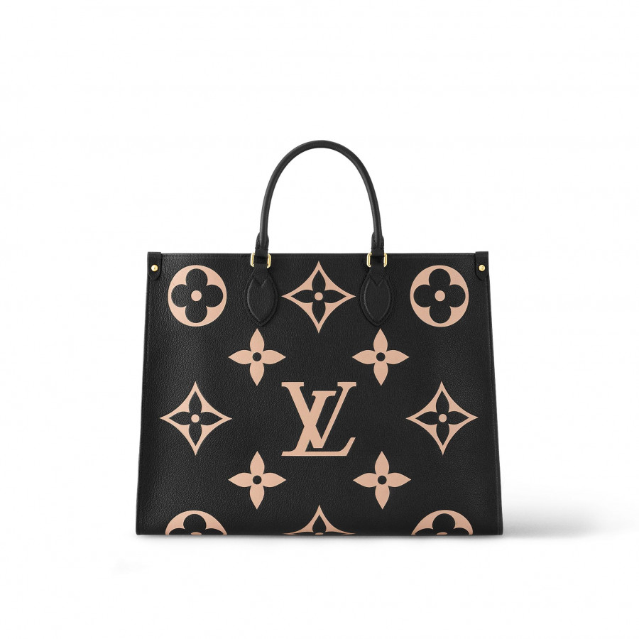 Сумка Louis Vuitton OnTheGo GM Tote Bag Bicolour Monogram Empreinte Black  купить в интернет-магазине Hotra.ru