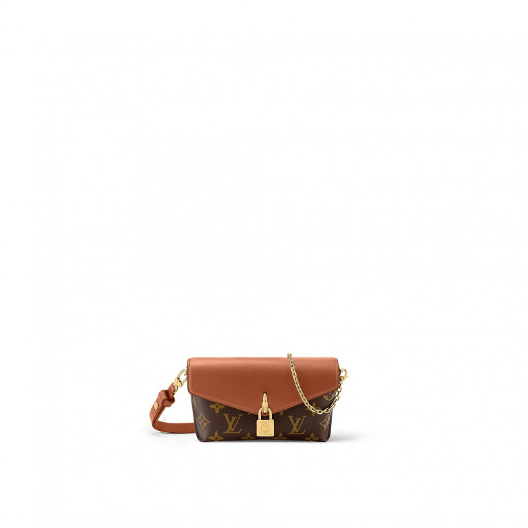 Сумка Louis Vuitton Padlock On Strap Bag канва Monogram Caramel