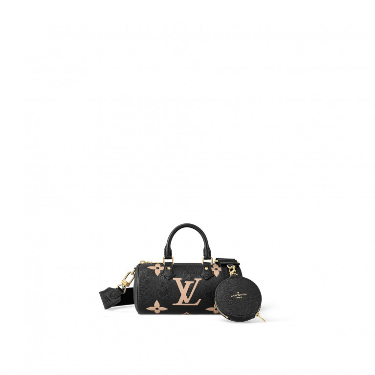 Сумка Louis Vuitton Papillon BB Bag Monogram Empreinte Bicolor Black / Beige