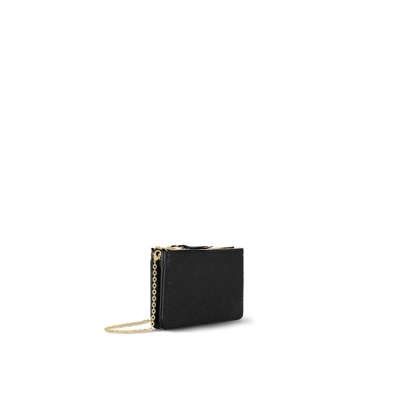 Клатч Louis Vuitton Double Zip Pochette Monogram Empreinte Black