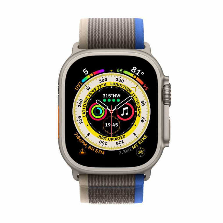 Смарт-часы APPLE Watch Ultra 49 Titanium Case / Blue Gray Trail Band