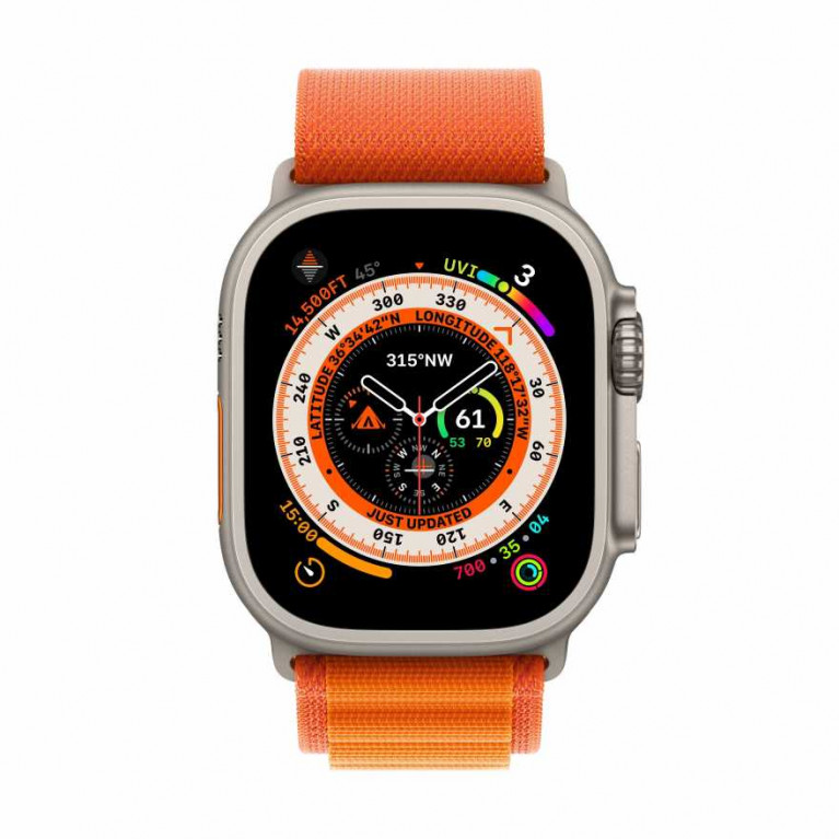 Смарт-часы APPLE Watch Ultra 49 Titanium Case / Orange Alpine Band