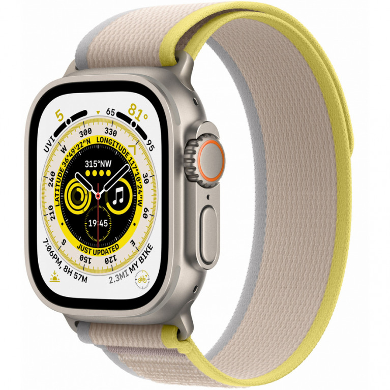 Смарт-часы APPLE Watch Ultra 49 Titanium Case / Yellow Beige Trail Band